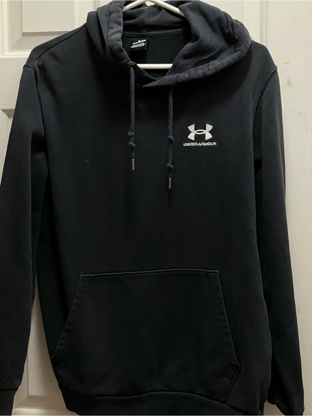 Men's Under Armour Essential Fleece Hoodie Black Size M